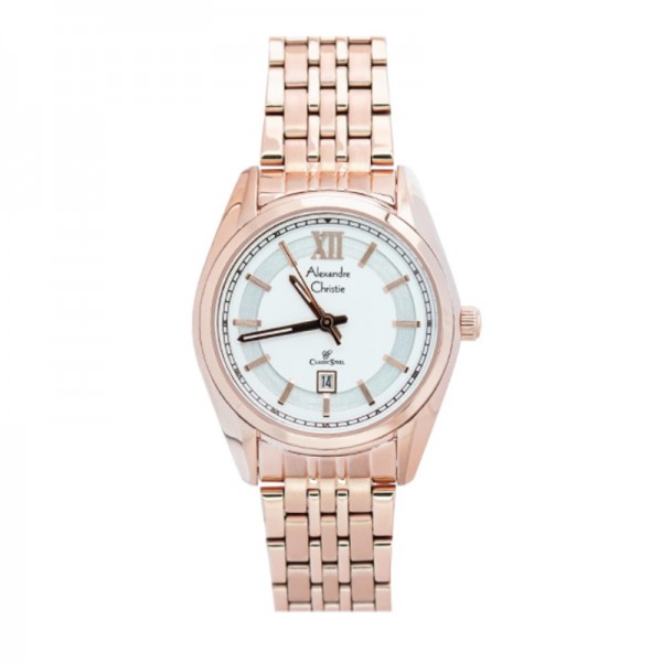 Alexandre Christie AC 8501 Rosegold White Lady LDBRGSL